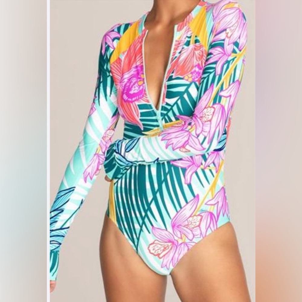 Trina Turk Terra Nostra Paddle Suit one piece swimsuit